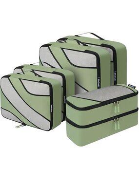 Travel Packing Cubes Set 6 Luggage Organizer Bags Travel Storage Suitcase Bags